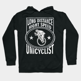 High Speed Hungry Crazy Unicycle Long Distance Biker Hoodie